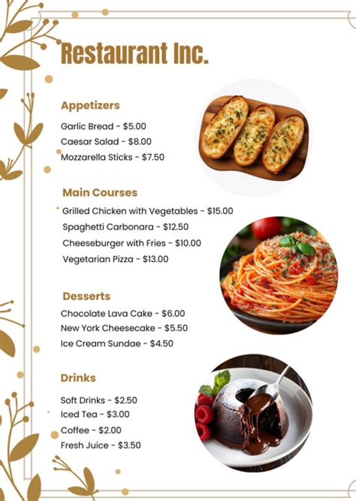Are restaurant menus copyrighted?