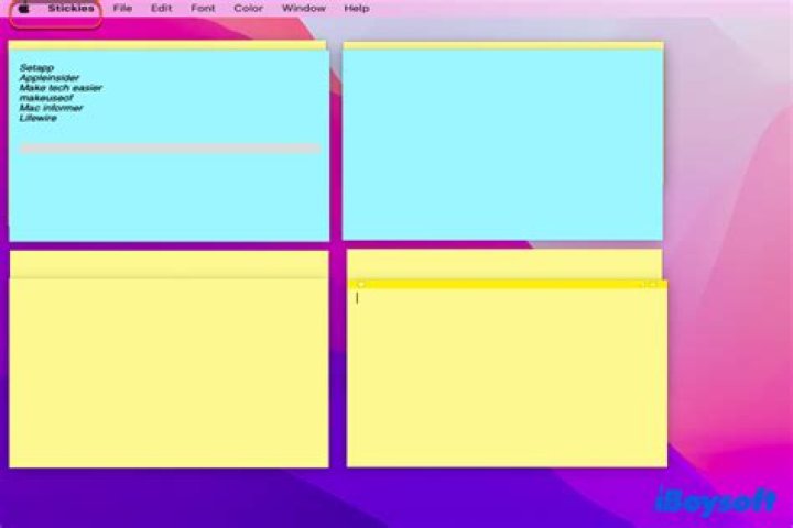 Are sticky notes saved on Mac?