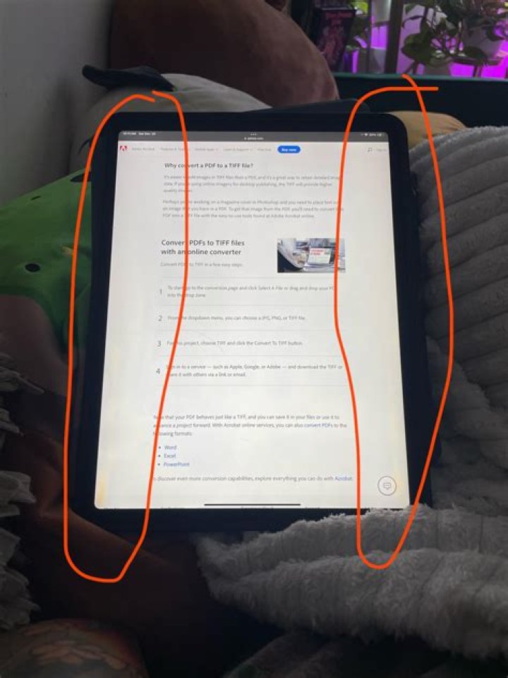 Can an image burn into an iPad screen?