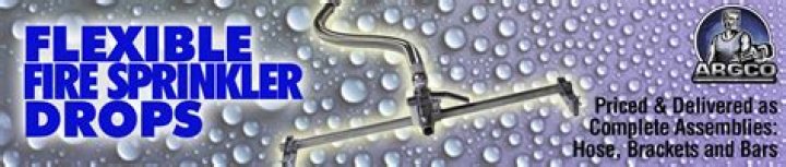 Can flexible sprinkler drops be used on a dry system?