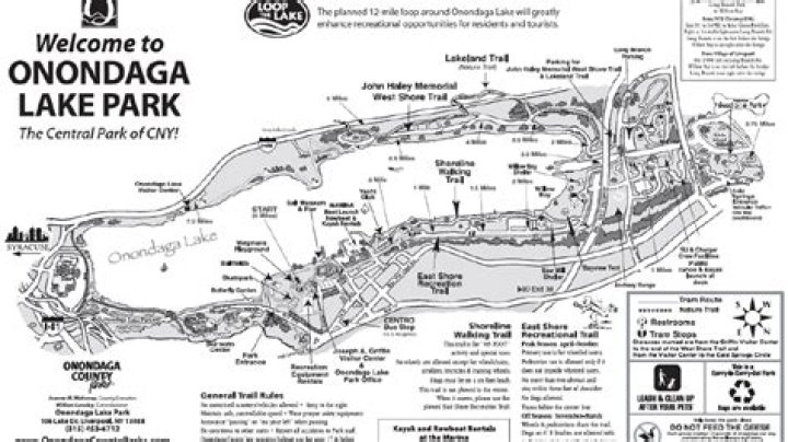 Can I walk around Onondaga Lake?