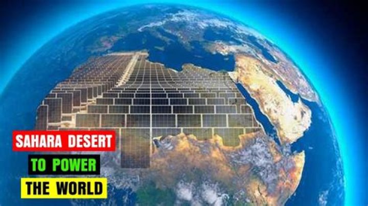 Can solar panels in the Sahara power the world?