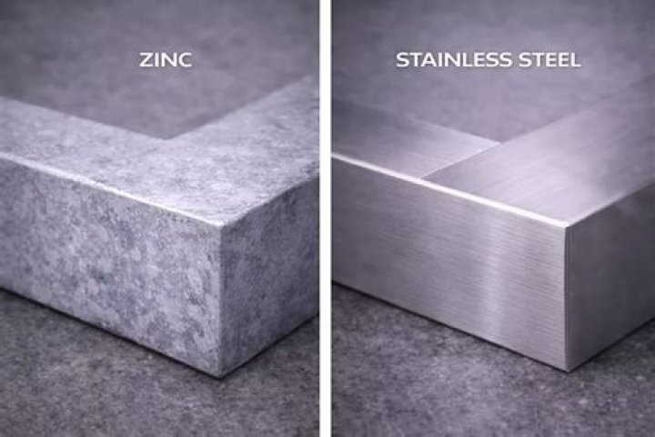 Can stainless steel and zinc be used together?