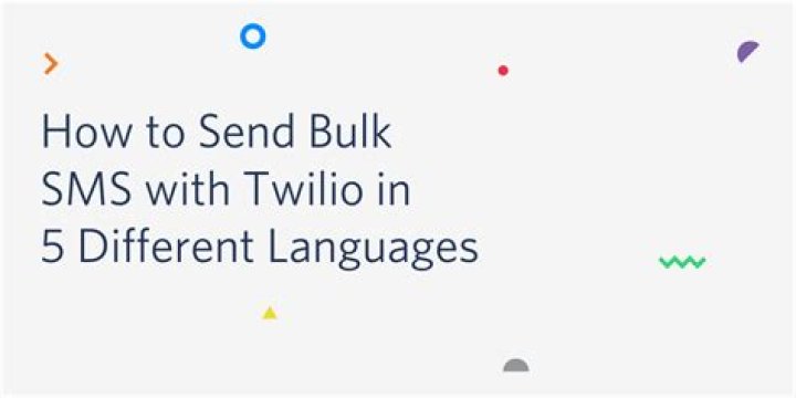 Can twilio send bulk SMS?