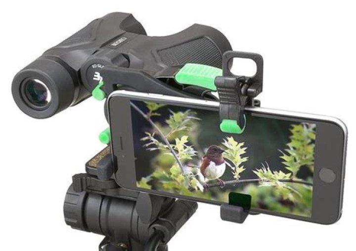 Can you attach iPhone to binoculars?