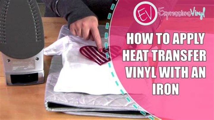 Can you iron directly on heat transfer vinyl?