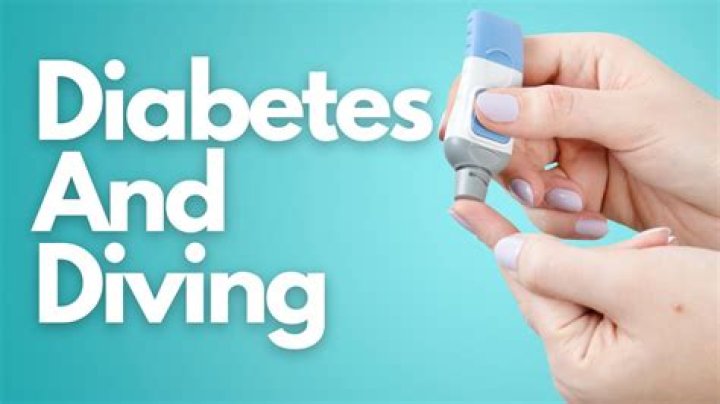 Can you scuba dive with diabetes?