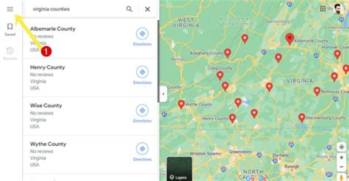Can you see counties on Google Maps?