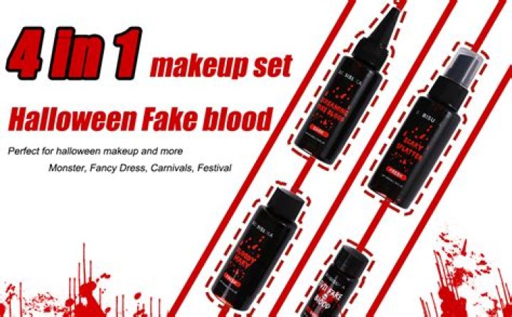 Can you use fake blood on your face?