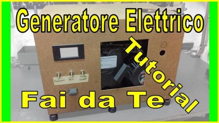 Come costruire un generatore di corrente fai da te?