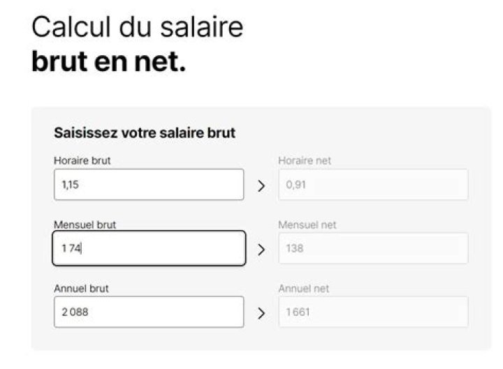 Comment calculer son brut en net?