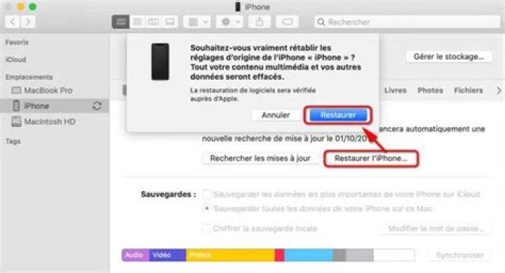 Comment remettre un iPhone en mode usine?