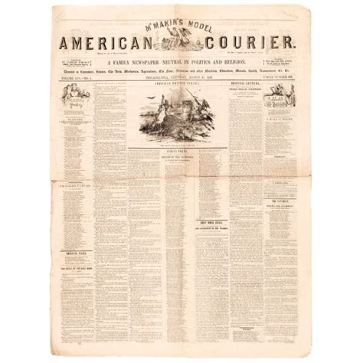 Did they have newspapers in 1849?