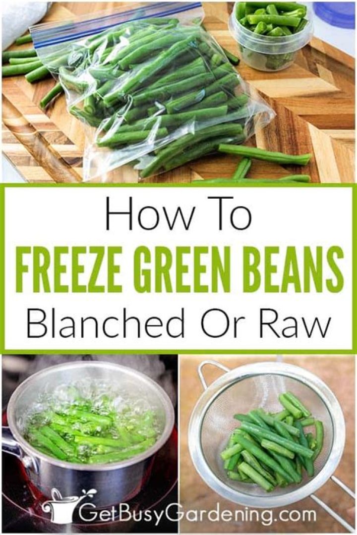 Do kidney beans need blanching before freezing?