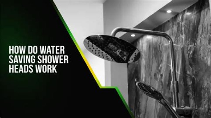 Do water-saving shower heads work?