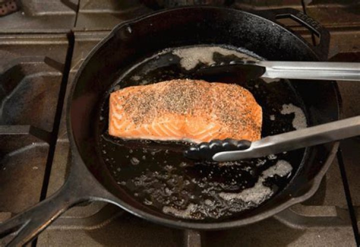 Do you flip salmon When pan frying?