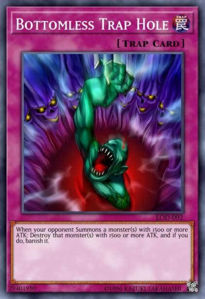 Does Bottomless Trap Hole destroy?