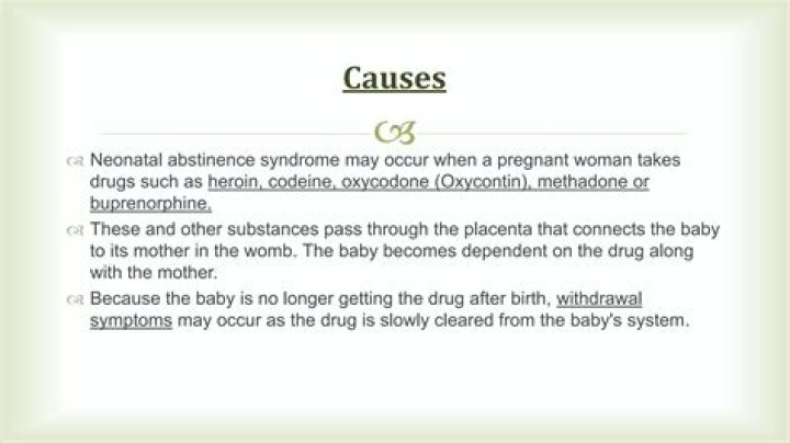 Does buprenorphine cause neonatal abstinence syndrome?