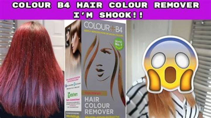 Does Colour B4 remove red hair dye?