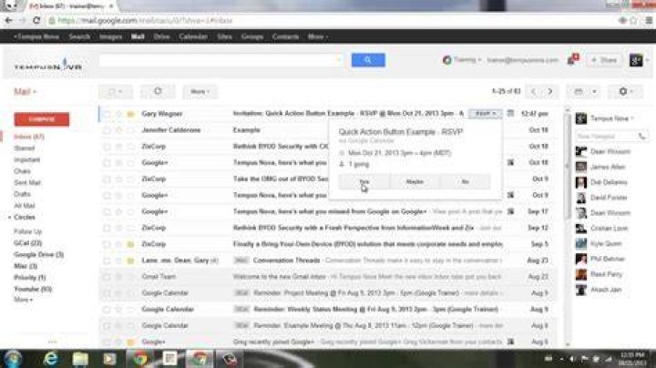 Does Gmail support voting buttons?