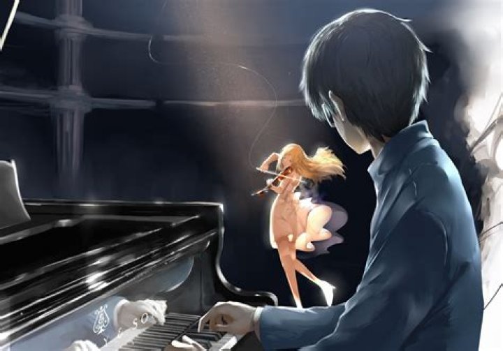 Does Kaori perform with Kousei?