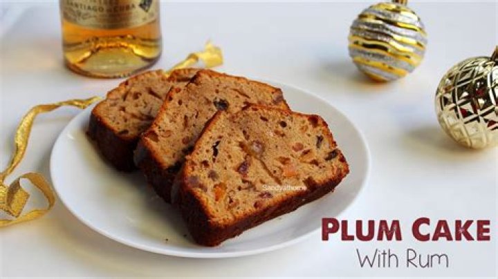 Does plum cake contain rum?