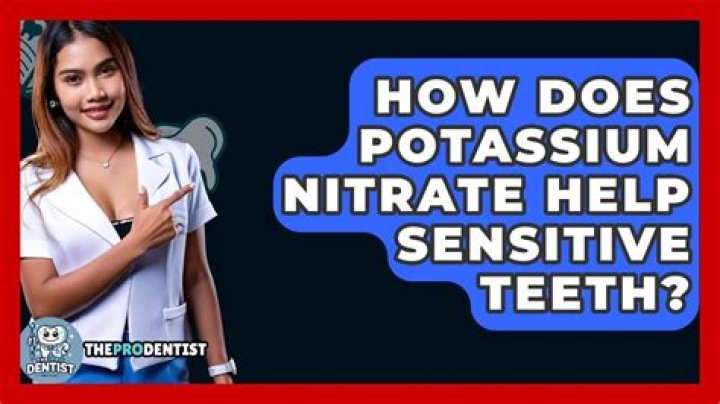 Does potassium nitrate stain teeth?