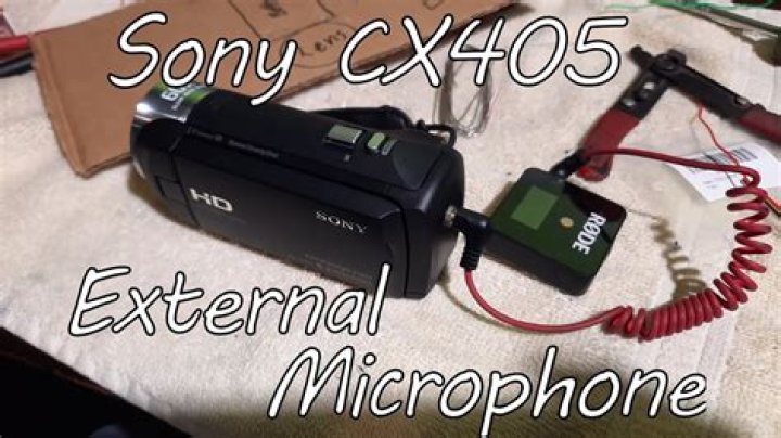 Does Sony cx405 have mic input?