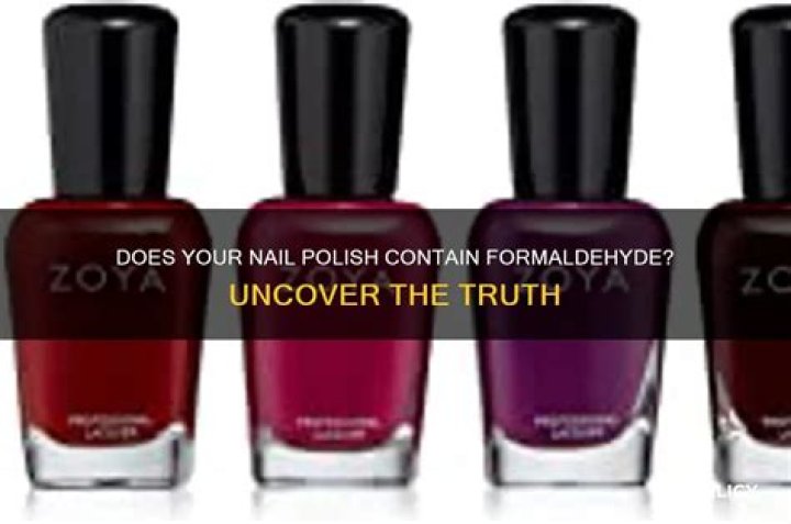 Does Ulta nail polish contain formaldehyde?