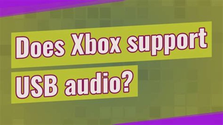 Does Xbox 360 support USB audio?