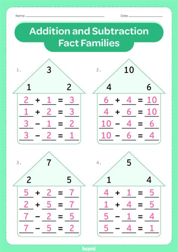 How can addition help you check a subtraction fact?