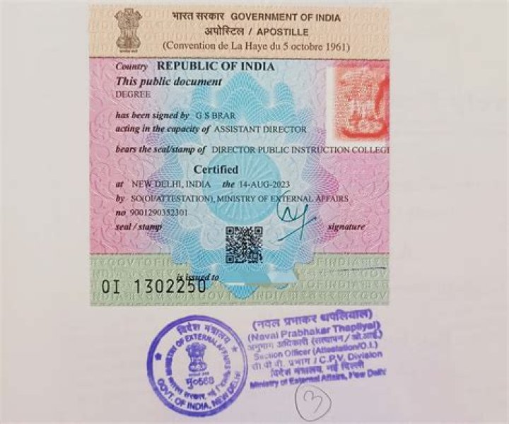 How can I check Apostille documents in India?