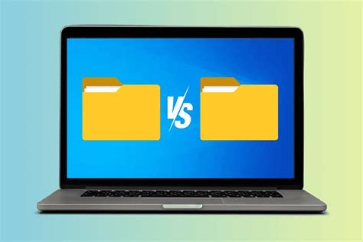How can I compare two folders online?