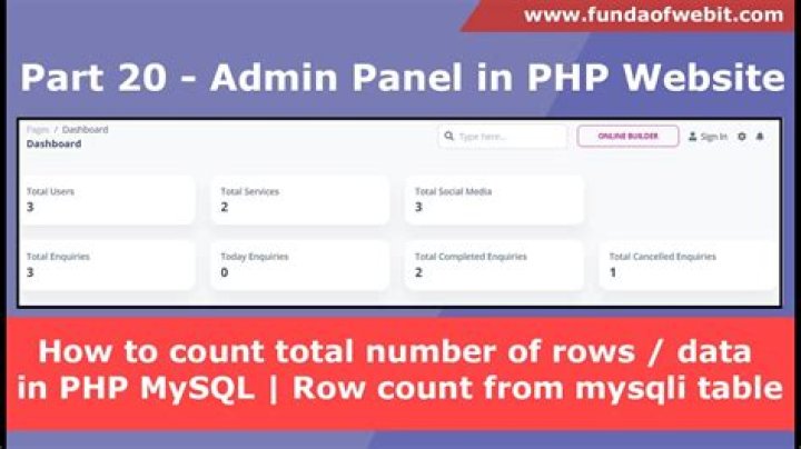 How can I count rows in PHP?