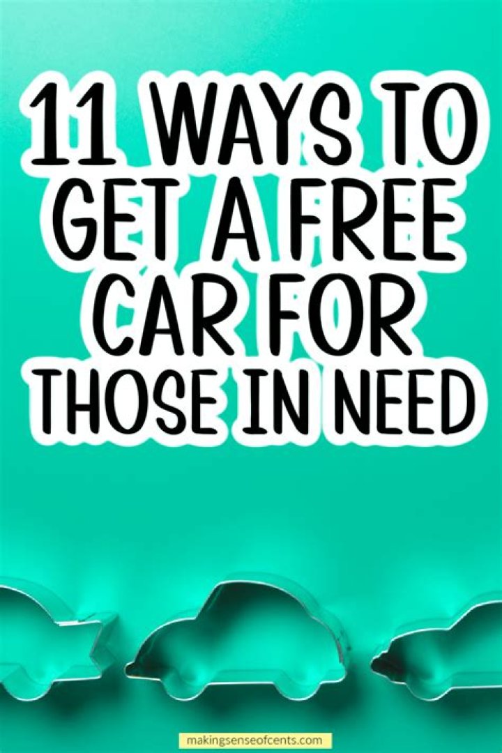 How can I get a free car from charity?