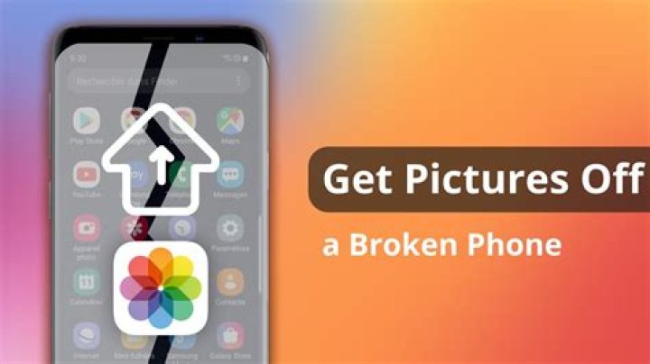 How can I get my pictures off my broken?