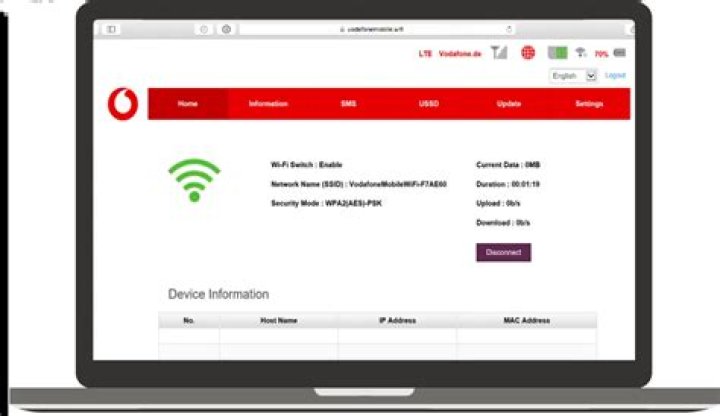 How can I monitor Vodafone Mobile WiFi?