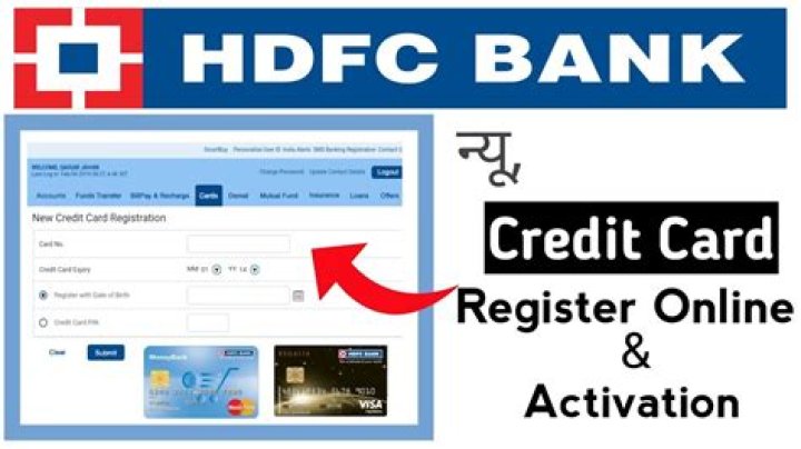 How can I register my HDFC credit card online?