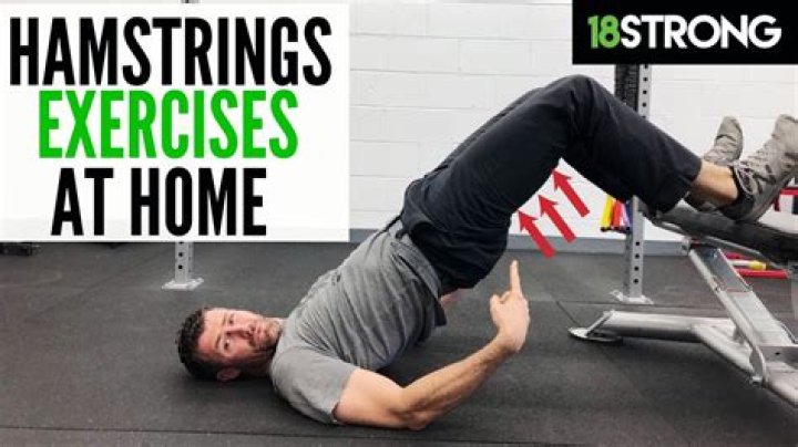 How can I strengthen my hamstrings at home?