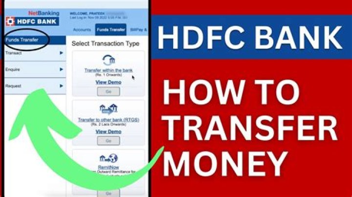 How can I transfer money through HDFC ATM?