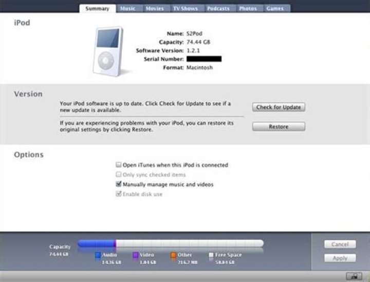 How can I update my iPod without losing my music?