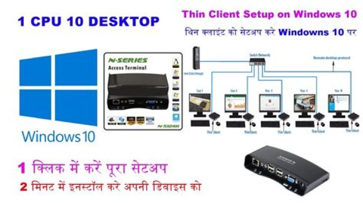 How can I use my computer as a thin-client?