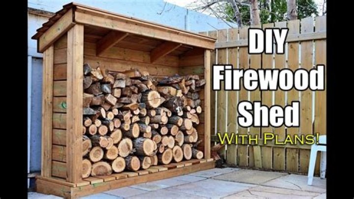 How deep should a firewood shed be?