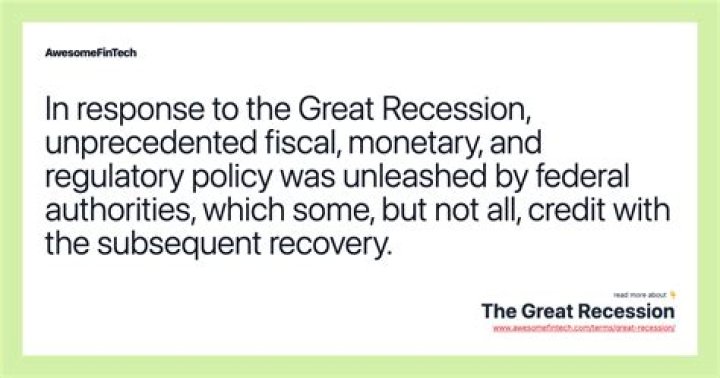 How did Americans respond to the Great Recession?