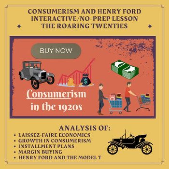 How did the 1920s change consumerism in the US?