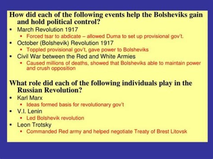 How did the November 1917 revolution help Bolsheviks gain and hold political control?