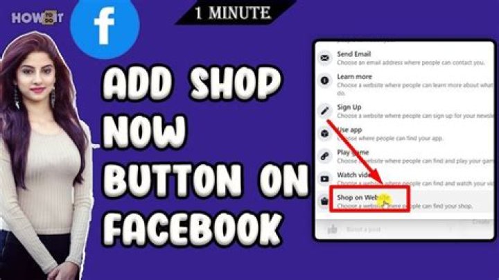 How do I add a Shop Now button on Facebook 2021?