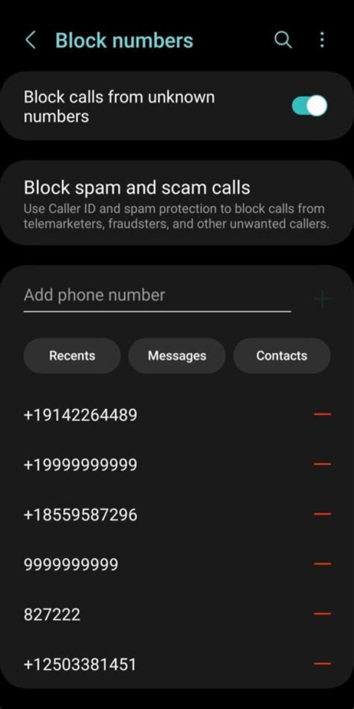 How do I block unwanted text messages on Android?