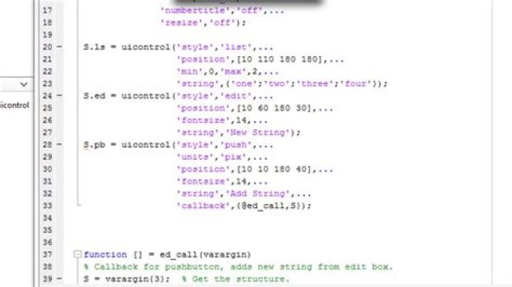 How do I call a callback function in MATLAB GUI?