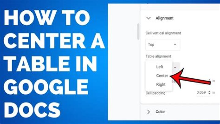 How do I center a table on a page?